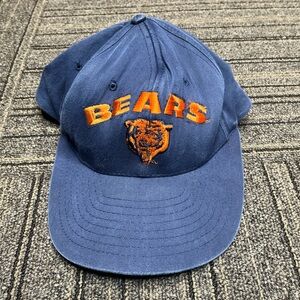 Vintage Chicago Bears NFL Cap Men’s Navy Orange Embroidered Sports Casual 90s